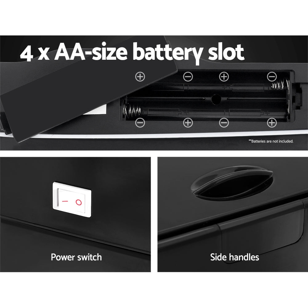 Devanti 45L Black Motion Sensor Bin