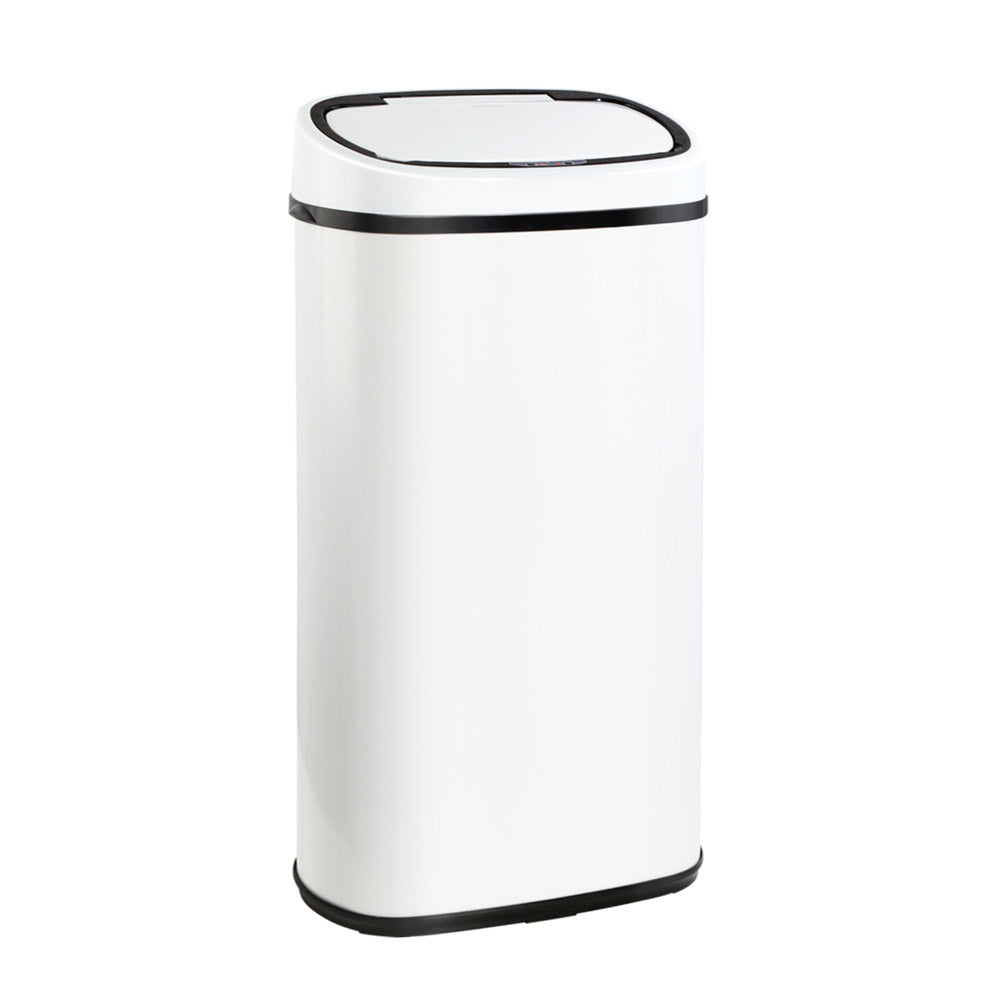 Devanti 58L White Motion Sensor Bin
