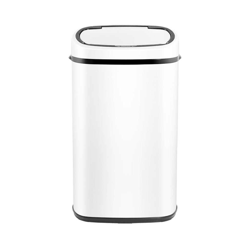 Devanti 58L White Motion Sensor Bin