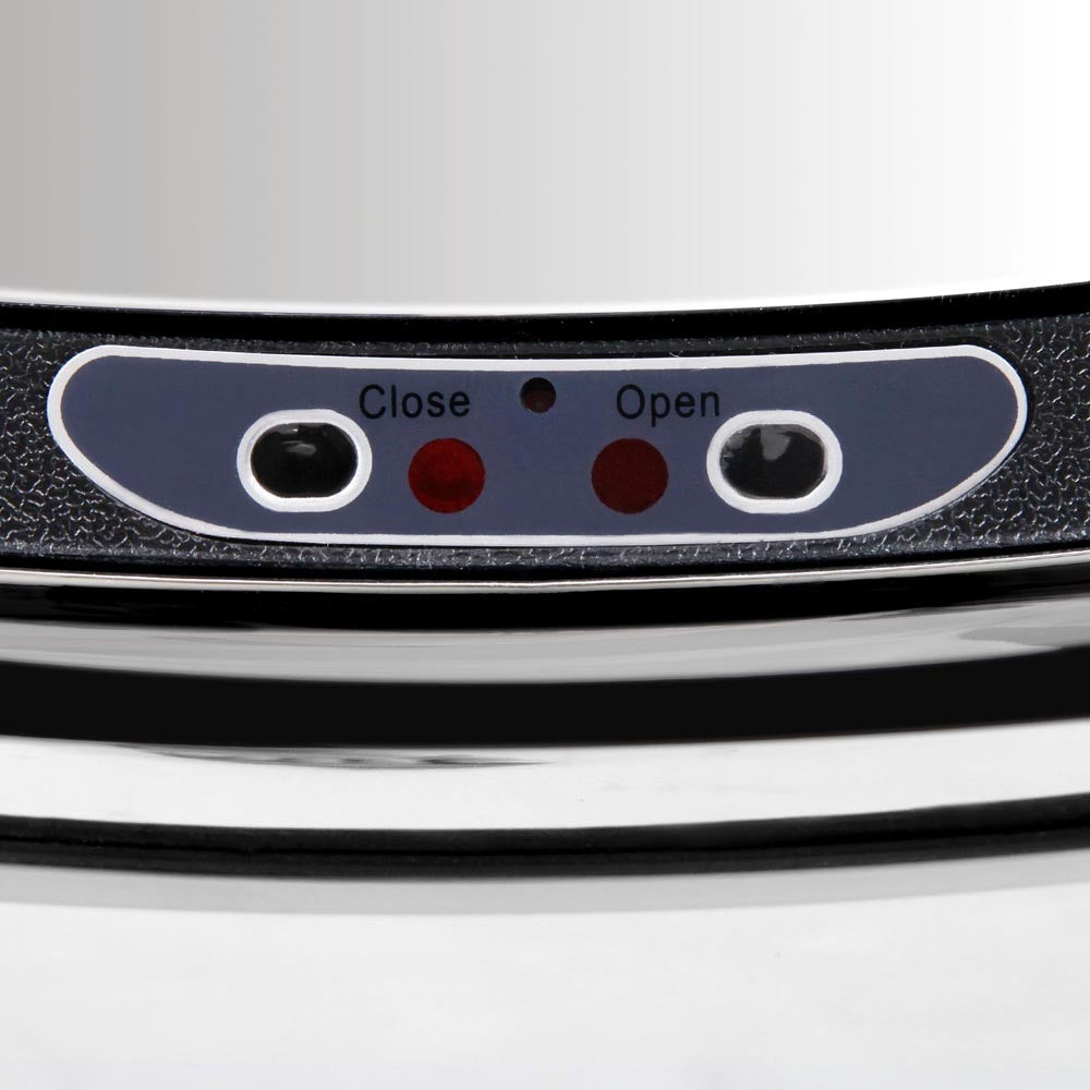 Devanti 68L Silver Motion Sensor Bin Rubbish