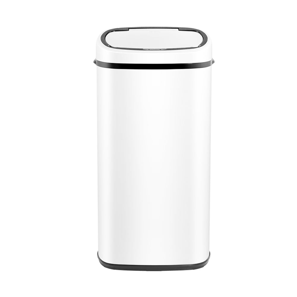 Devanti 68L White Motion Sensor Bin