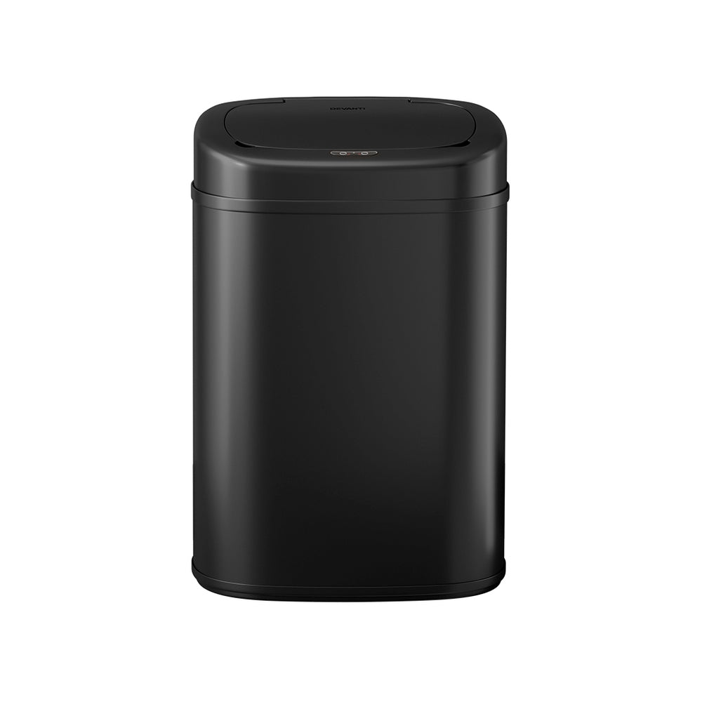 Devanti 82L Black Motion Sensor Bin