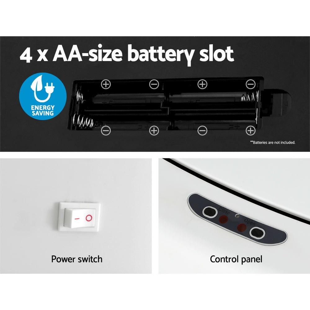 Devanti 82LWhite  Motion Sensor Bin