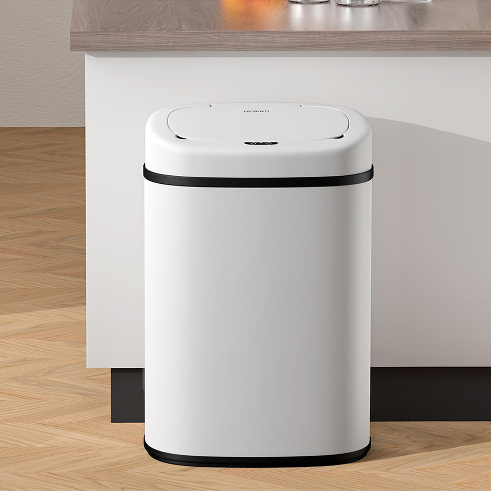 Devanti 82LWhite  Motion Sensor Bin