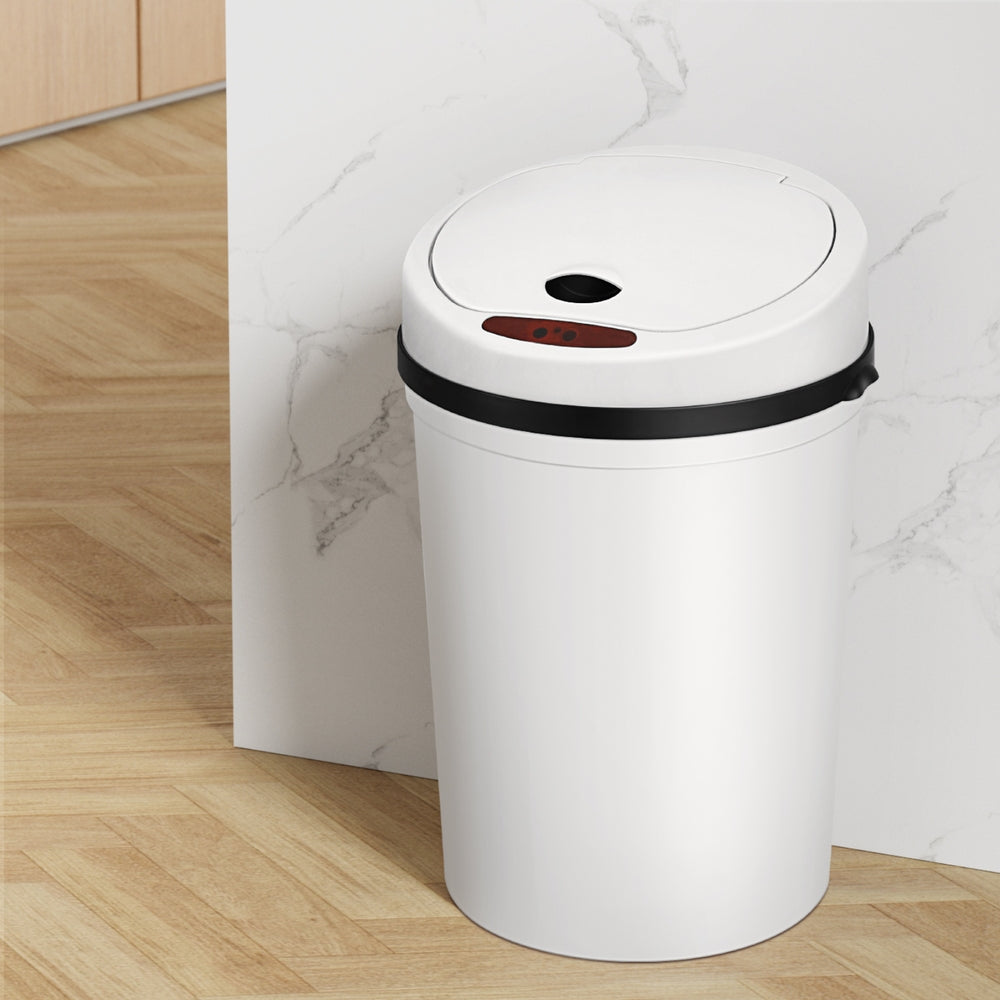 Devanti 9L White Sensor Bin