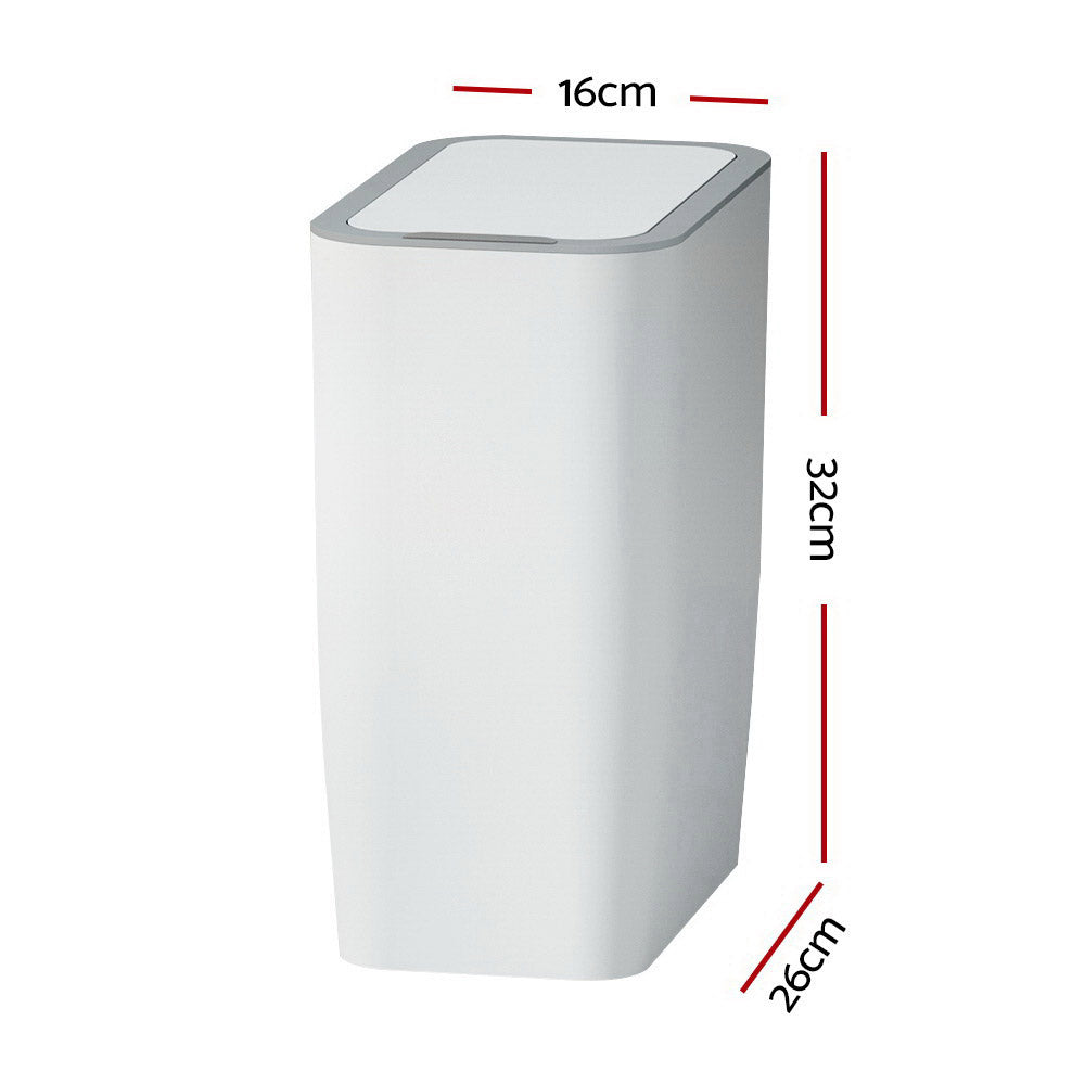Devanti 9L White Motion Sensor Bin