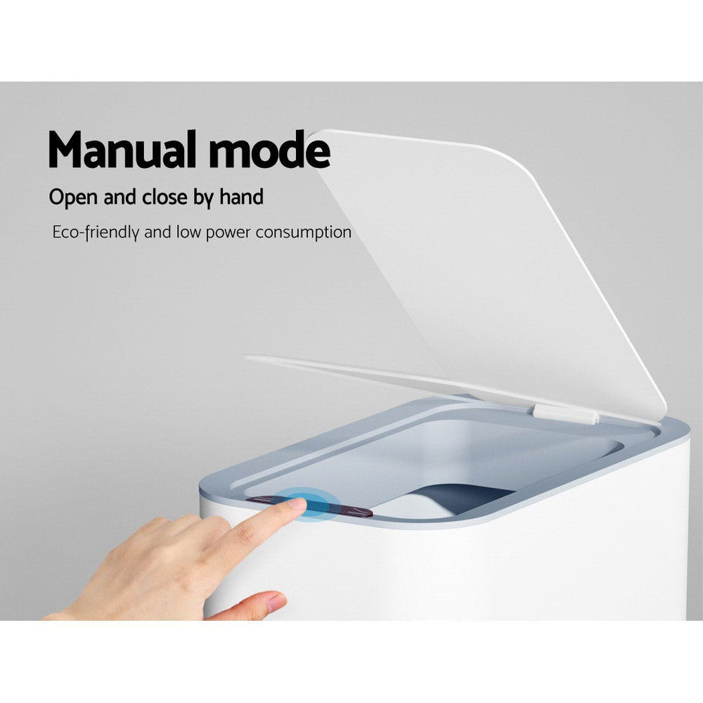 Devanti 9L White Motion Sensor Bin