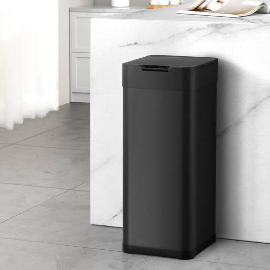 Devanti 50L Black Sensor Bin