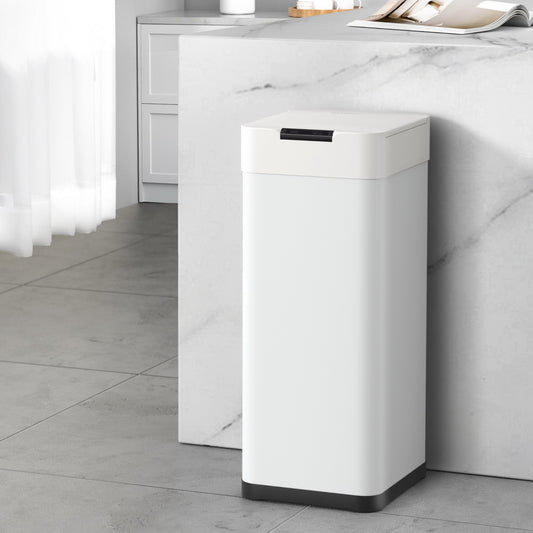 Devanti 50L White Sensor Bin