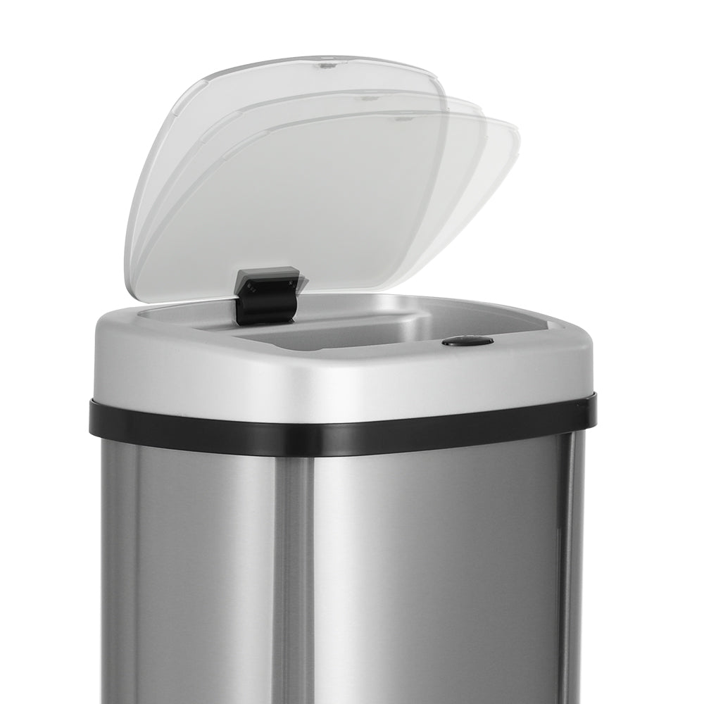 Devanti 60L Silver Sensor Bin