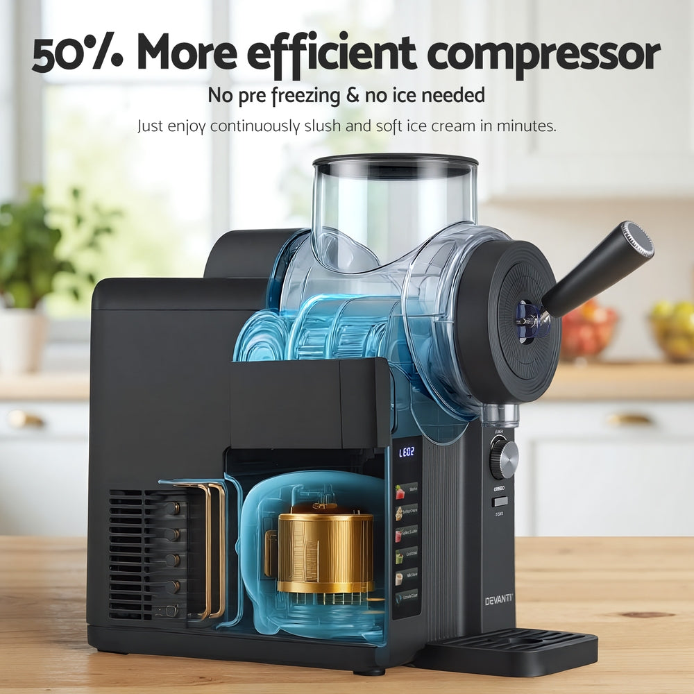 Devanti 2L Slushie Machine Ice Cream Maker