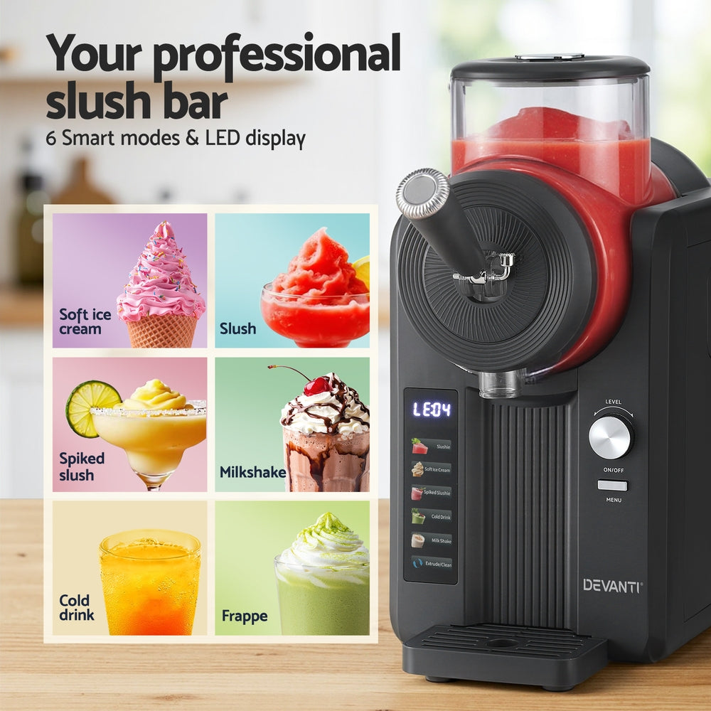 Devanti 2L Slushie Machine Ice Cream Maker