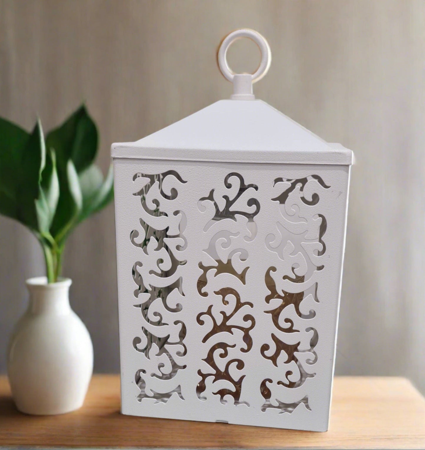 White Cottage Lantern