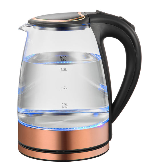 1.8 Litre Glass Kettle with 360 degrees Rotational Base