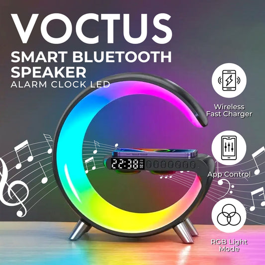 VOCTUS LES Smart Bluetooth Speaker with Alarm Clock