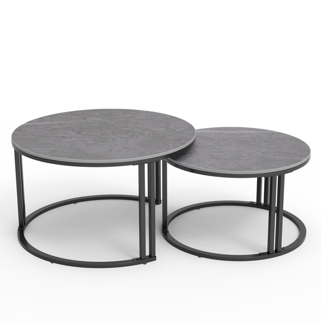 Interior Ave - Premier Grey Stone Nested Coffee Table Set