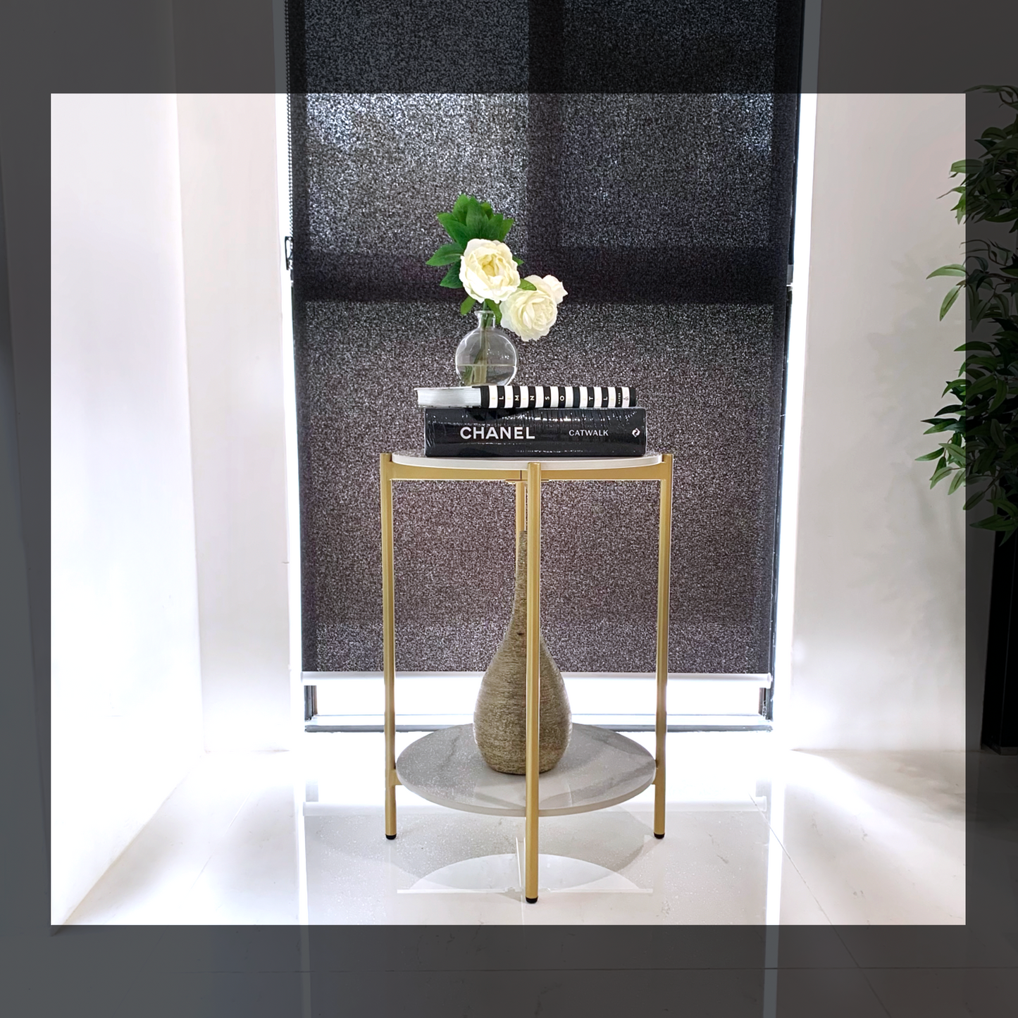 Alba Gold Side Table