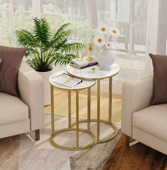 Interior Ave - Deva Gold Nested Side Table Set