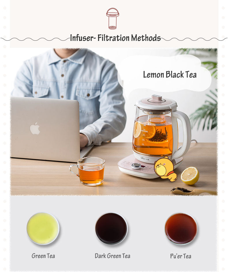 BEAR Tea Glass Kettle Health Pot 1.8L