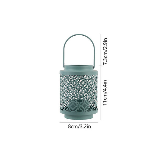 Green Vintage Style Candle Lantern