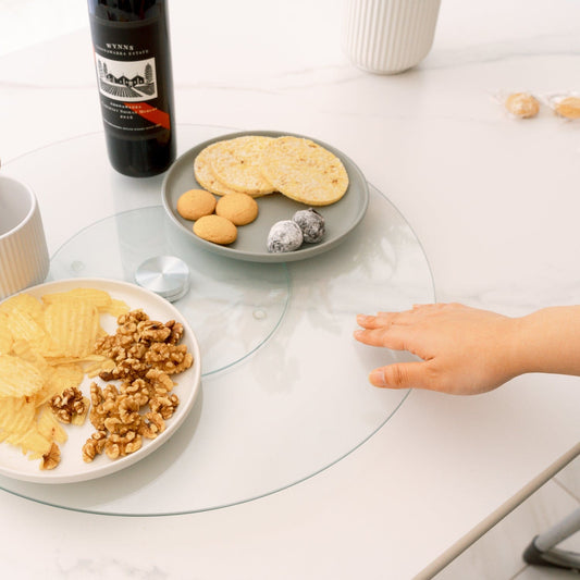 50cm Tempered Glass Lazy Susan