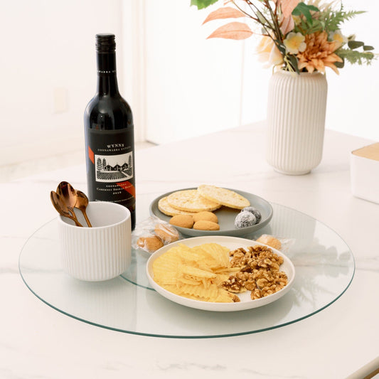 35cm Tempered Glass Lazy Susan