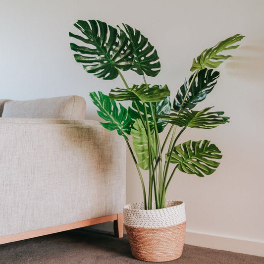 120cm Artificial Potted Monstera Plant