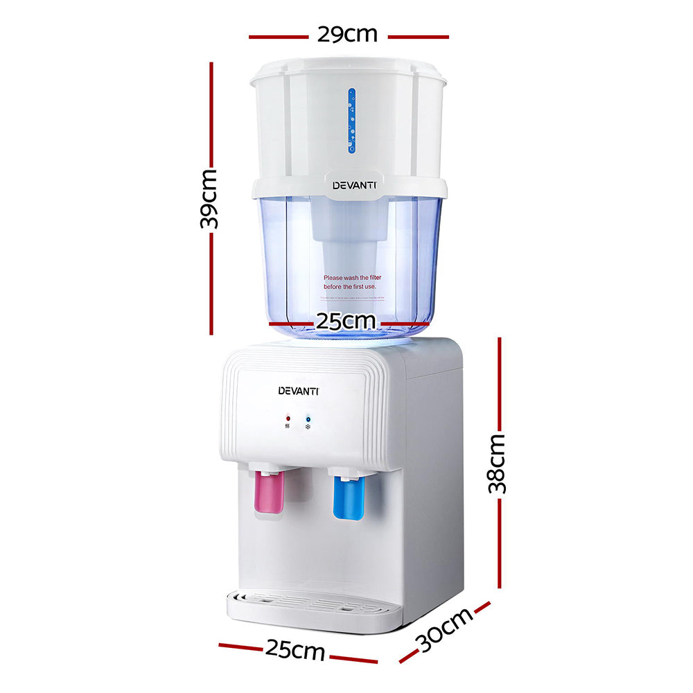 Devanti Bench Top Water Cooler Dispenser