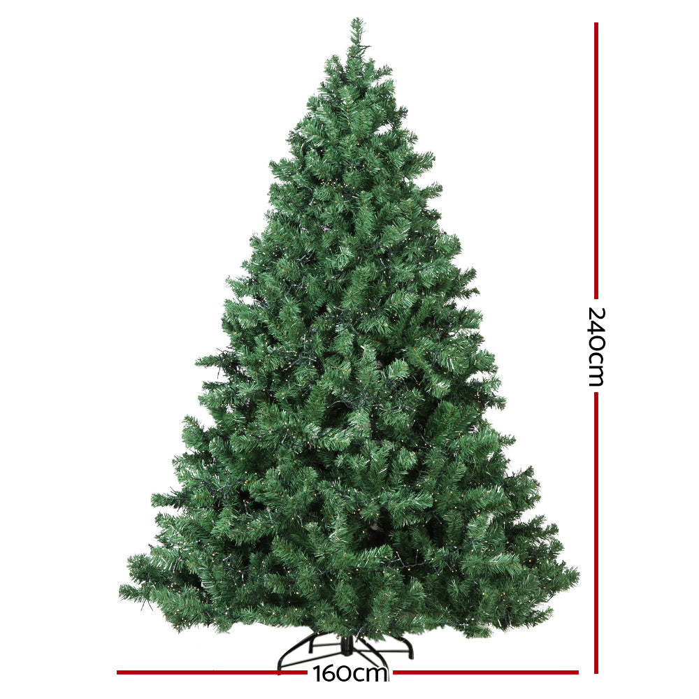 Jingle Jollys 2.4m LED Christmas Tree
