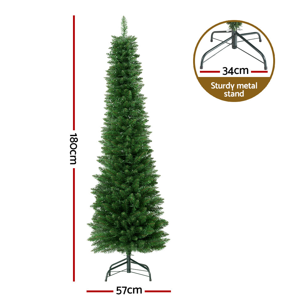 Jingle Jollys 1.8m Pre-Lit LED Christmas Tree