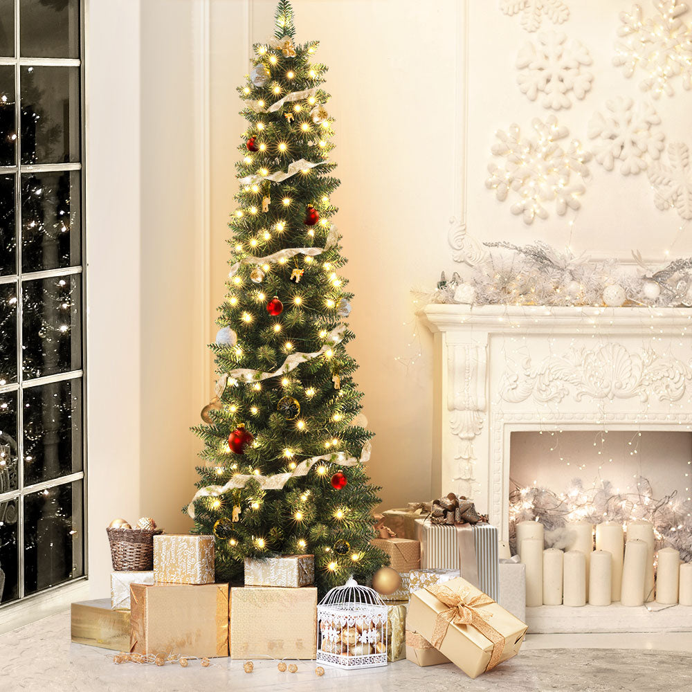 Jingle Jollys 1.8m Pre-Lit LED Christmas Tree