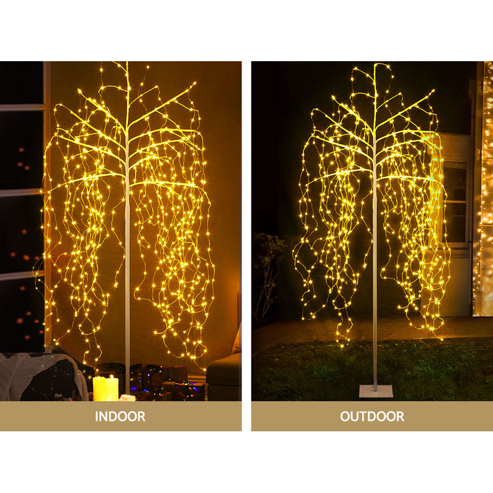 Jingle Jollys 2.1m LED Solar Christmas Tree
