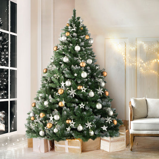 Jingle Jollys 2.4m Snowy Christmas Tree