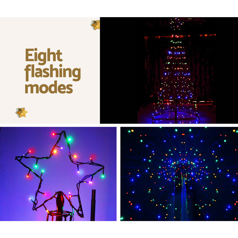 Jingle Jollys 3.6M LED Solar Christmas Tree