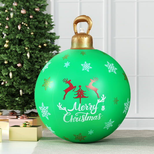 Jingle Jollys 60cm Christmas Inflatable Green Bauble