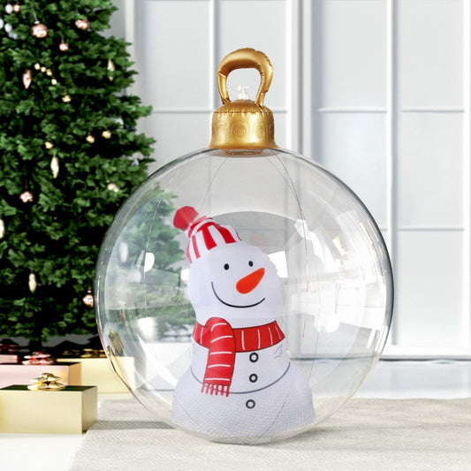 Jingle Jollys 60cm Snowman Christmas Inflatable Bauble