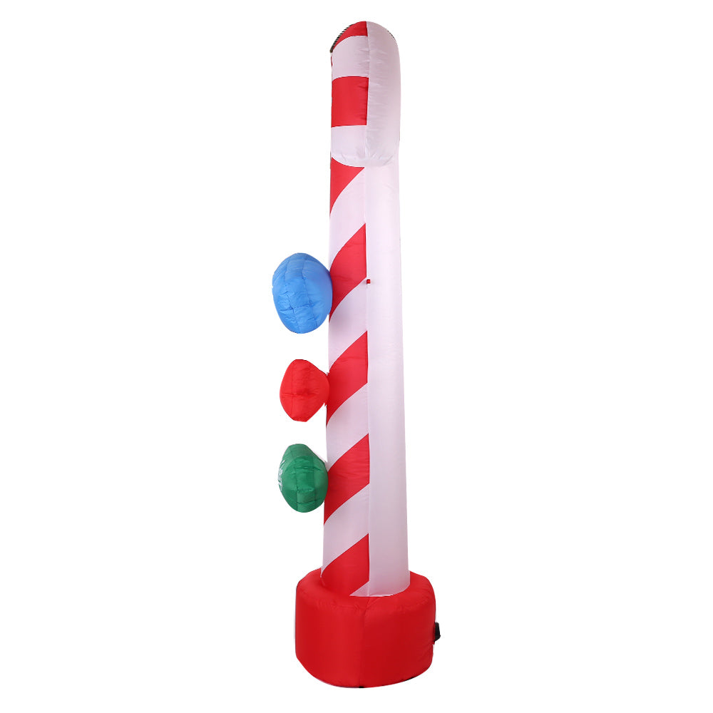 Jingle Jollys 2.4m Christmas Inflatable Candy Pole