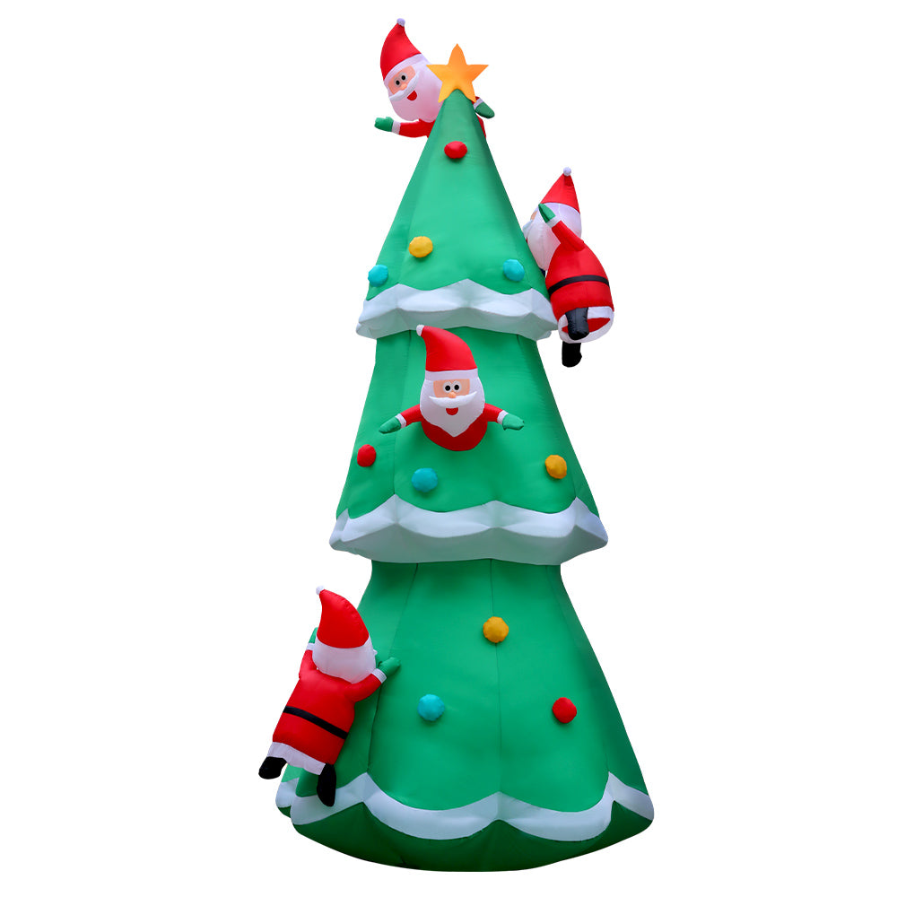 Jingle Jollys 5m Christmas Inflatable Santa Tree