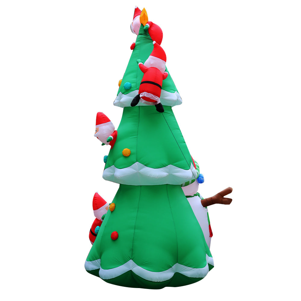Jingle Jollys 5m Christmas Inflatable Santa Tree