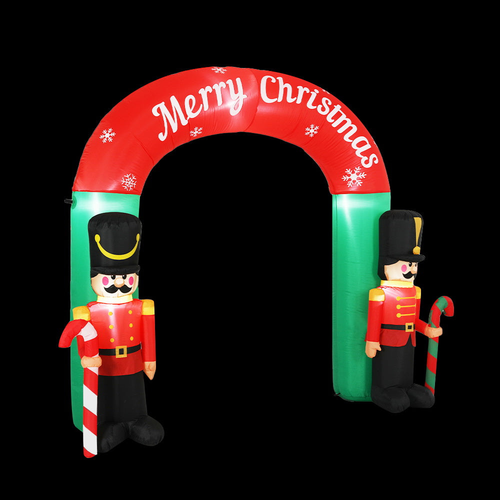 Jingle Jollys 3m Christmas Inflatable Nutcracker Archway