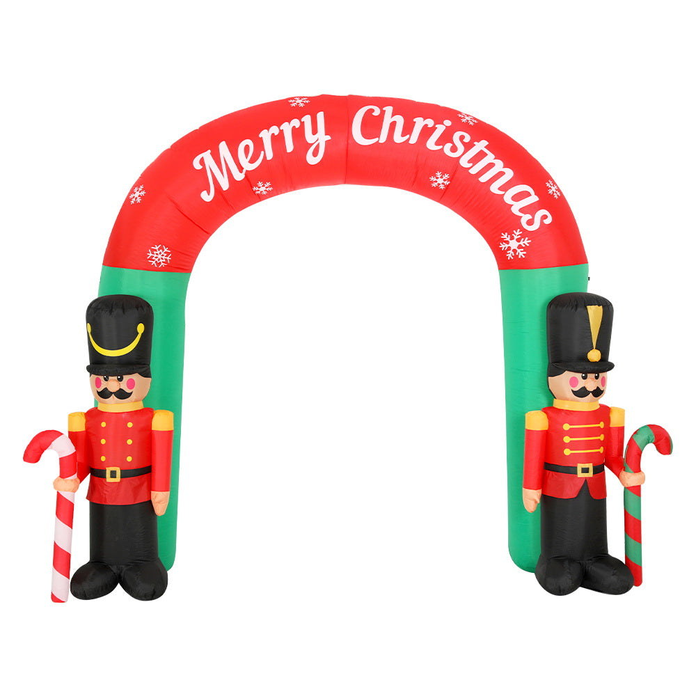 Jingle Jollys 3m Christmas Inflatable Nutcracker Archway