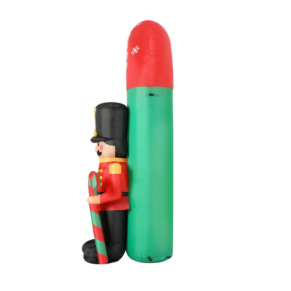 Jingle Jollys 3m Christmas Inflatable Nutcracker Archway