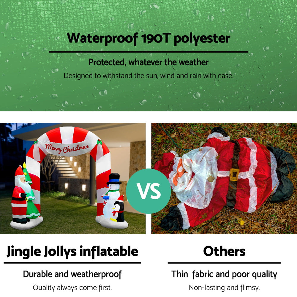 Jingle Jollys 3m Christmas Inflatable Archway