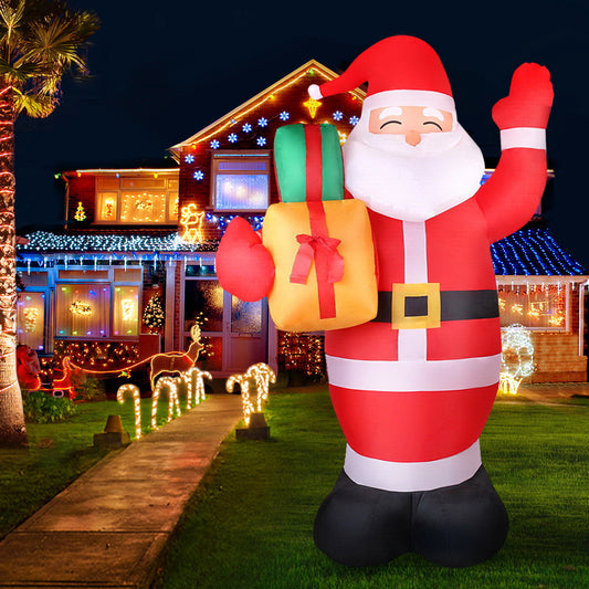 Jingle Jollys 2.4m Christmas Inflatable Santa