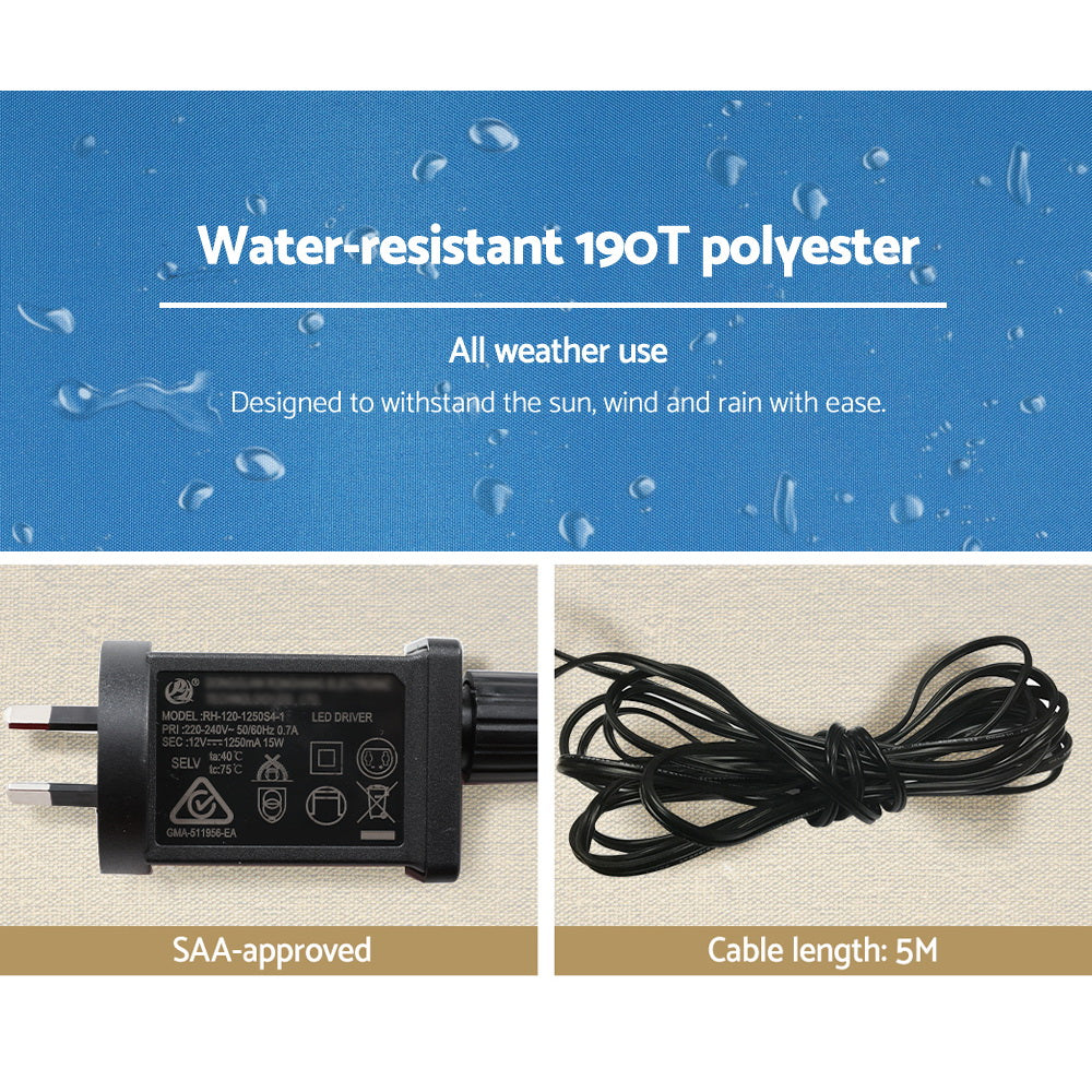 Jingle Jollys 1.6m Christmas Inflatable Santa