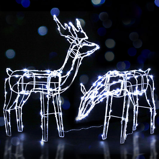Jingle Jollys 2 Piece LED Christmas Reindeers