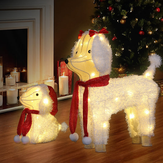 Jingle Jollys 60 LED 2pcs Dog Fairy Christmas Light Set
