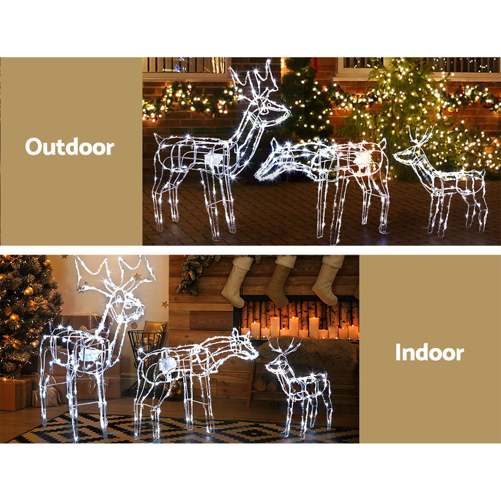 Jingle Jollys 3 Piece LED Christmas Reindeers