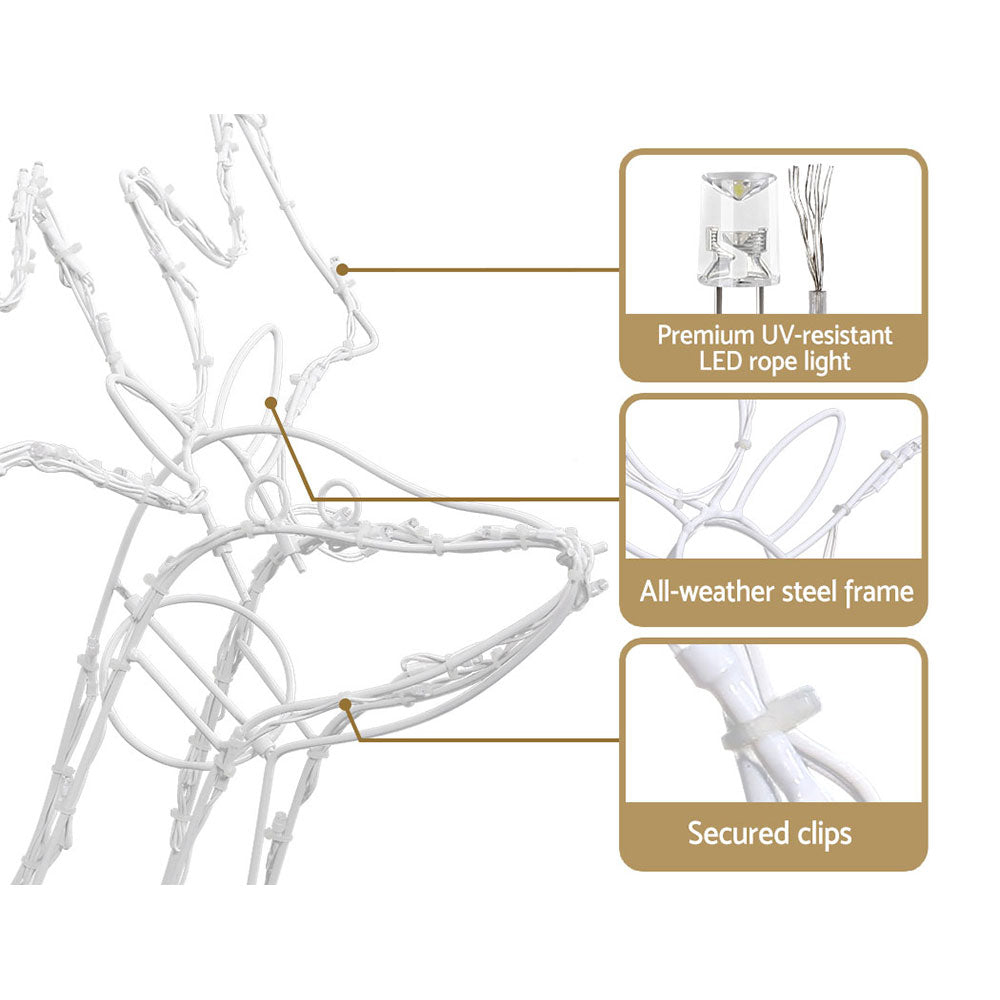 Jingle Jollys 3 Piece LED Christmas Reindeers