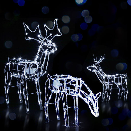 Jingle Jollys 3 Piece LED Christmas Reindeers